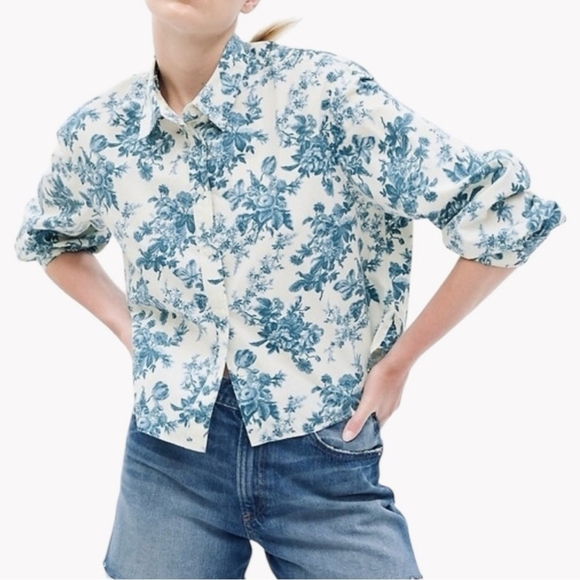 NWT Gap Loveshackfancy Button Front Shirt - M - Picture 1 of 9